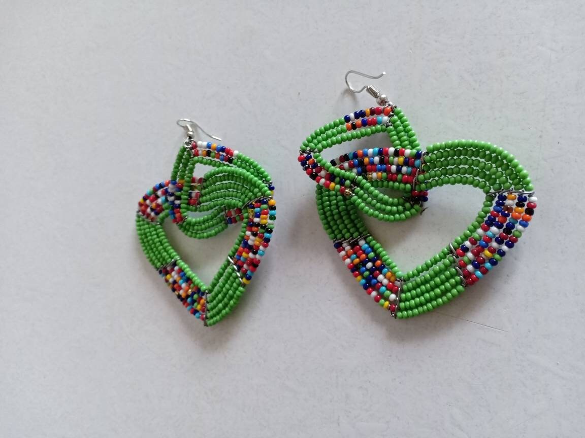 Beaded bead earrings,seed bead earrings,earrings with seed beads,handmade earrings,wholesale earringsgift for women