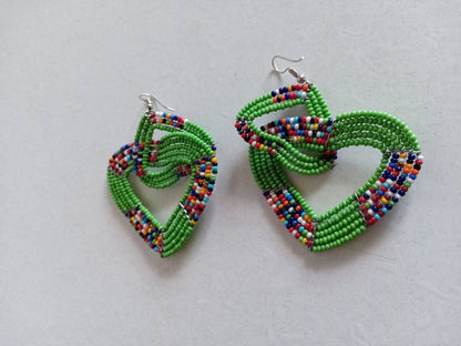 Beaded bead earrings,seed bead earrings,earrings with seed beads,handmade earrings,wholesale earringsgift for women