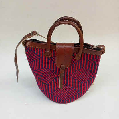 Handmade Woven Sisal Sling Bag - Boho Eco-Friendly Crossbody Bag | Sustainable Natural Fiber Purse | African Artisan Handcrafted Bag