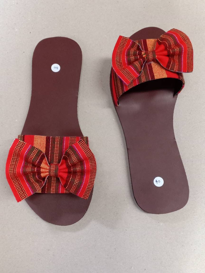Handmade African Beaded Sandals/Authentic Maasai-Style Leather Flip-Flops Women/Boho Beach Sandals/Comfortable Summer Sandal African Gifts