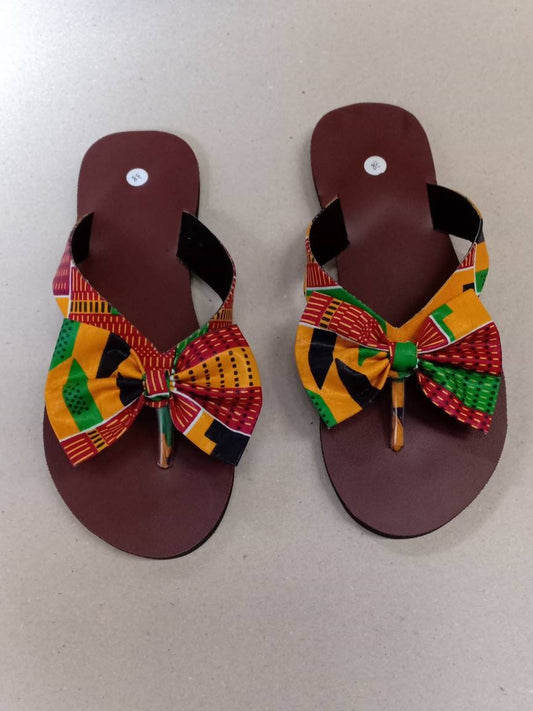 Handmade African Beaded Sandals/Authentic Maasai-Style Leather Flip-Flops Women/Boho Beach Sandals/Comfortable Summer Sandal African Gifts