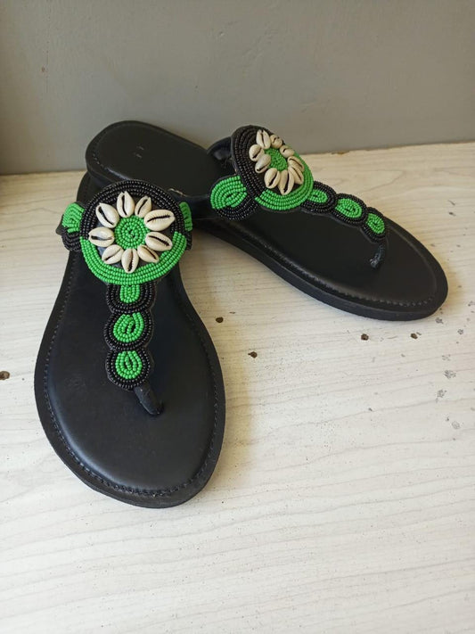 CUSTOMIZED African beaded sandals, summer sandals, Christmas gift for her,mom gift,beach sandals, leather sandals,