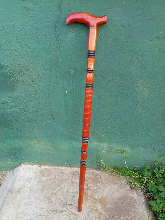 African wood Original Hiking Walking stick/Handmade Kenya Africa Mahogany Hardwood UnisexCane/Hand designed Cane/ Wooden walking stick