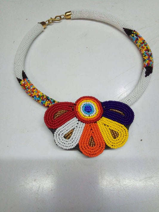 Boho Statement Jewelry/Colorful Seed Bead Necklace/Layered Necklace for Women/Gift for Her/Handmade Beaded Necklace/gift for women