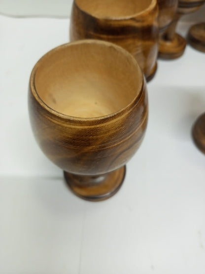 Nature's Embrace: Wholesale Handcrafted Wooden wine glass,wooden glass,hand carved glass,wooden ,kitchen, eco-friendly,gift for mum
