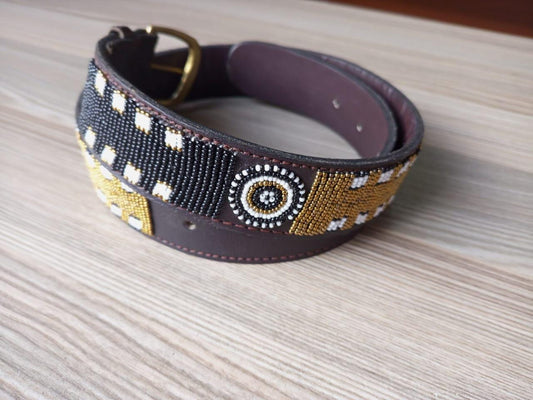 Maasai belt, Leather belt, Beaded belt, Handmade belt, Christmas gifts for loved ones African beaded belt, unisex belt, Casual belt, Boho