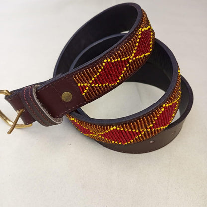 Maasai belt, Leather belt, Beaded belt, Handmade belt, Christmas gifts for loved ones African beaded belt, unisex belt, Casual belt, Boho