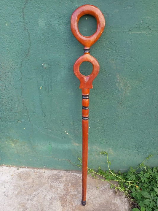 African wood Original Hiking Walking stick/Handmade Kenya Africa Mahogany Hardwood UnisexCane/Hand designed Cane/ Wooden walking stick