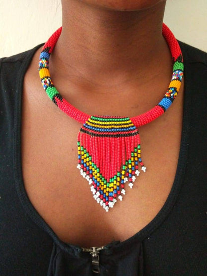 Boho Statement Jewelry/Colorful Seed Bead Necklace/Layered Necklace for Women/Gift for Her/Handmade Beaded Necklace/gift for women