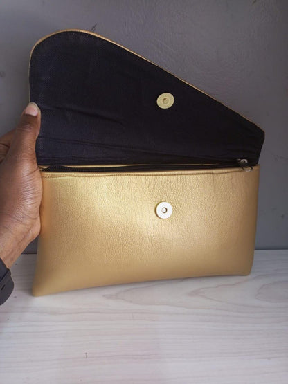 Gold leather African purses, bags,African bag, women purses , gift for her, christmas gift for loved ones,clutch bags, mother's day gifts