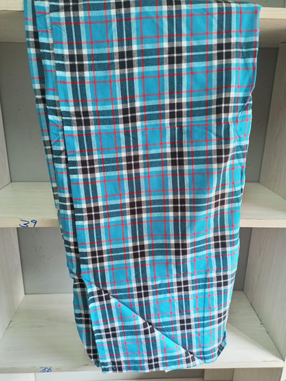 Authentic Maasai Shuka Blanket - Traditional African Tribal Wrap, Red Plaid Safari Blanket for Home Décor or Outdoor Adventures