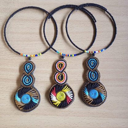 Boho Statement Jewelry/Colorful Seed Bead Necklace/Layered Necklace for Women/Gift for Her/Handmade Beaded Necklace/gift for women