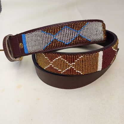 Maasai belt, Leather belt, Beaded belt, Handmade belt, Christmas gifts for loved ones African beaded belt, unisex belt, Casual belt, Boho
