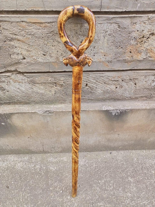 African wood Original Hiking Walking Stick Cane Handmade Kenya Africa 1 Piece Rosewood Hardwood hand red walking stick