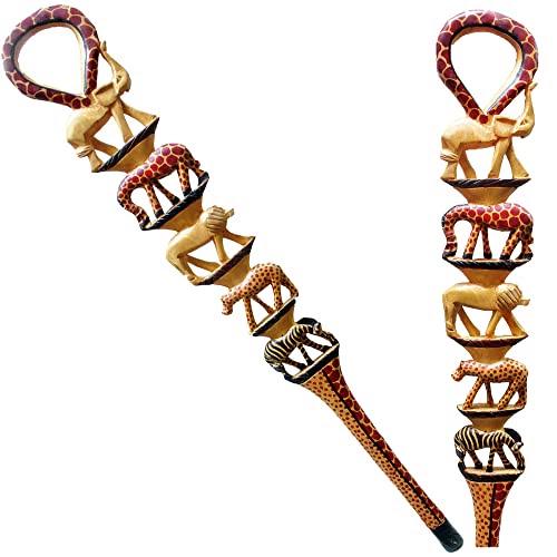 African wood Original Hiking Walking stick/Handmade Kenya Africa Mahogany Hardwood UnisexCane/Hand designed Cane/ Wooden walking stick