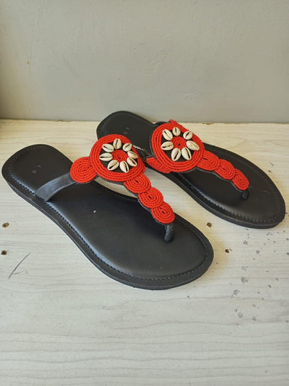 CUSTOMIZED African beaded sandals, summer sandals, Christmas gift for her,mom gift,beach sandals, leather sandals,
