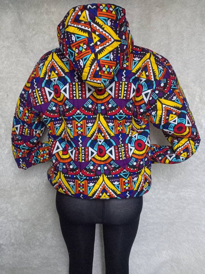 African unisex bomber jacket/Handmade Custom Winter Hood/Warm jacket /Custom Winter Hood/Personalized Winter hood/christmass gift