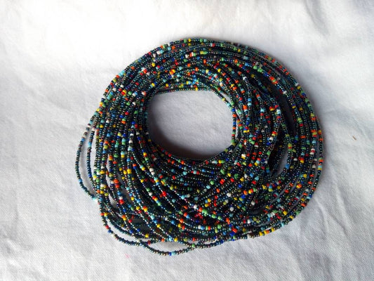 Handmade Waist Beads for Women/African Beaded Body Jewelry/Boho Style, Weight Loss, Belly Chain, Custom Size