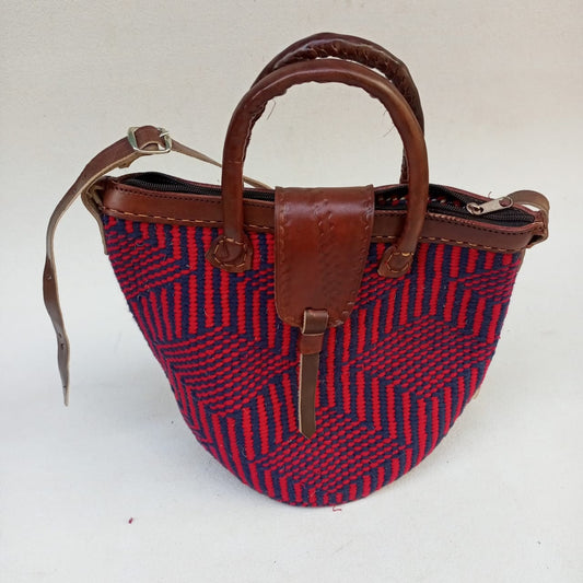 Handmade Woven Sisal Sling Bag - Boho Eco-Friendly Crossbody Bag | Sustainable Natural Fiber Purse | African Artisan Handcrafted Bag