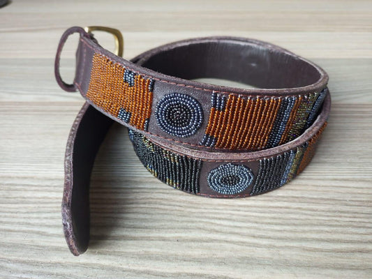 Maasai belt, Leather belt, Beaded belt, Handmade belt, Christmas gifts for loved ones African beaded belt, unisex belt, Casual belt, Boho