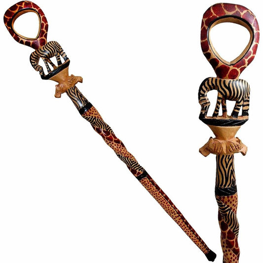 African wood Original Hiking Walking stick/Handmade Kenya Africa Mahogany Hardwood UnisexCane/Hand designed Cane/ Wooden walking stick