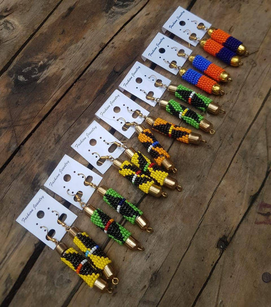ON SALE: Wholesale African earrings , beaded earrings , handmade earrings for women , gift for her , 7 pairsgift for women