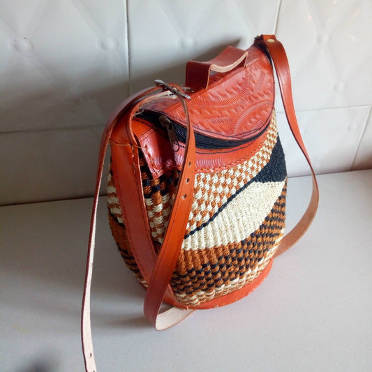 ON SALE: African leather Tote bag/laptop bag/handmade bag/mother day gift/unique mother day gift/valentine day gift/Christmas gift for her