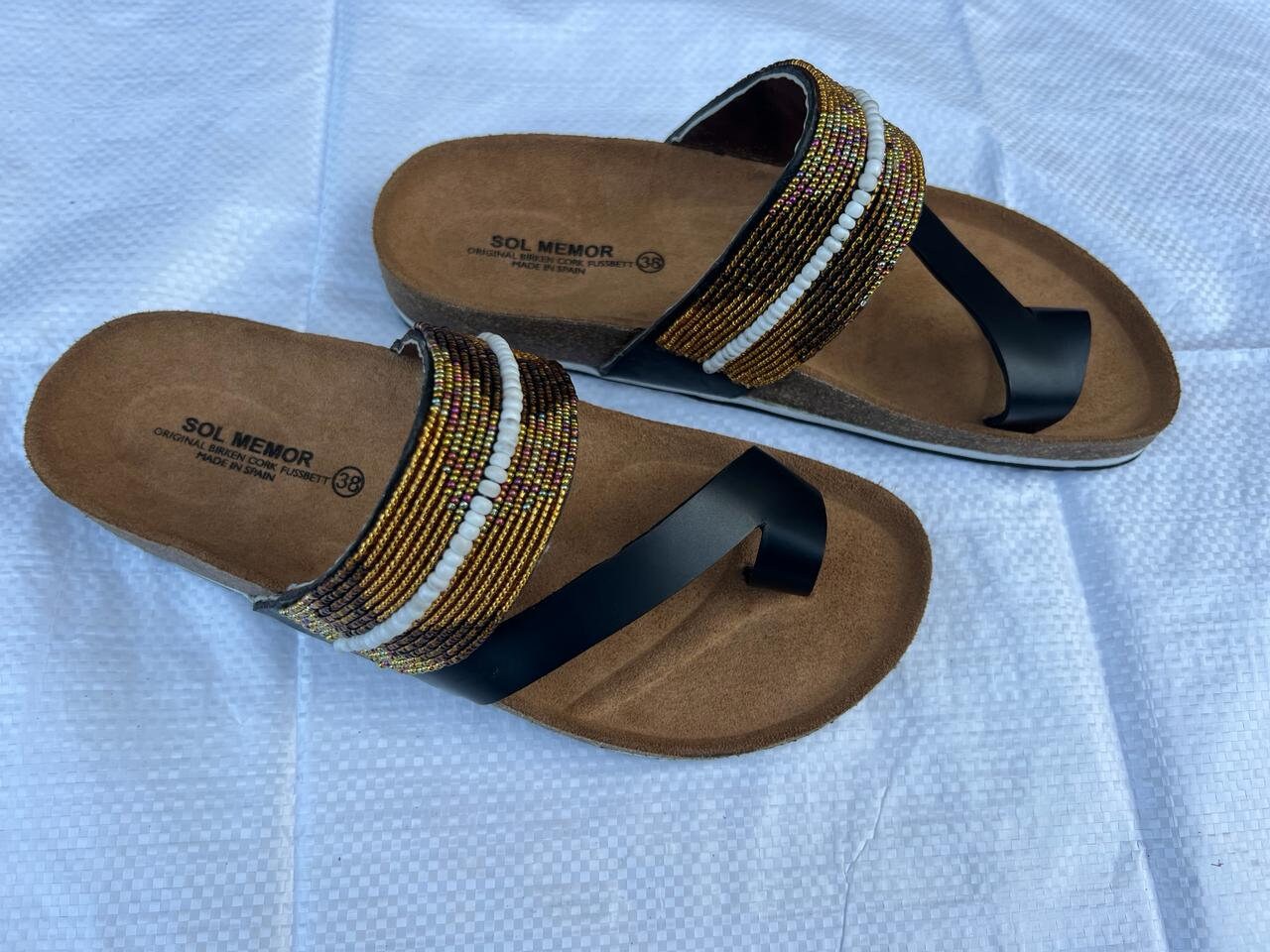 Handmade African Beaded Sandals/Authentic Maasai-Style Leather Flip-Flops Women/Boho Beach Sandals/Comfortable Summer Sandal African Gifts