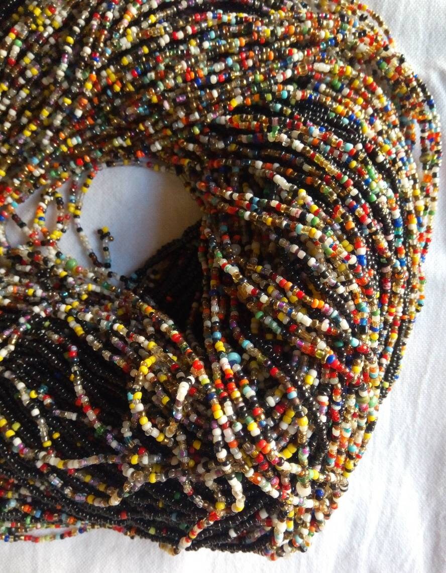 Handmade Waist Beads for Women/African Beaded Body Jewelry/Boho Style, Weight Loss, Belly Chain, Custom Size
