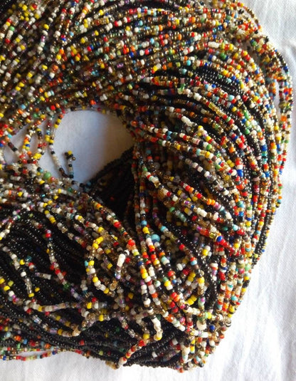 Handmade Waist Beads for Women/African Beaded Body Jewelry/Boho Style, Weight Loss, Belly Chain, Custom Size