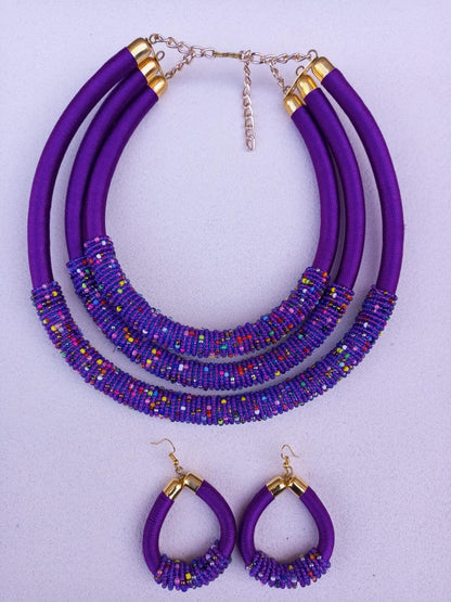 Boho Statement Jewelry/Colorful Seed Bead Necklace/Layered Necklace for Women/Gift for Her/Handmade Beaded Necklace/gift for women