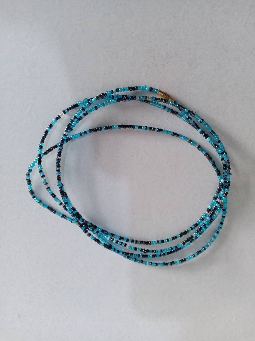 Handmade Waist Beads for Women/African Beaded Body Jewelry/Boho Style, Weight Loss, Belly Chain, Custom Size