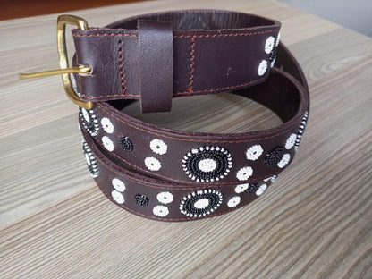 Maasai belt, Leather belt, Beaded belt, Handmade belt, Christmas gifts for loved ones African beaded belt, unisex belt, Casual belt, Boho