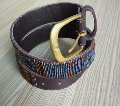 Maasai belt, Leather belt, Beaded belt, Handmade belt, Christmas gifts for loved ones African beaded belt, unisex belt, Casual belt, Boho