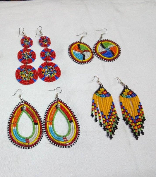 Colorful Boho Style Jewelry/Seed Bead Dangle Earrings for women/Lightweight & Trendy Giftgift for women