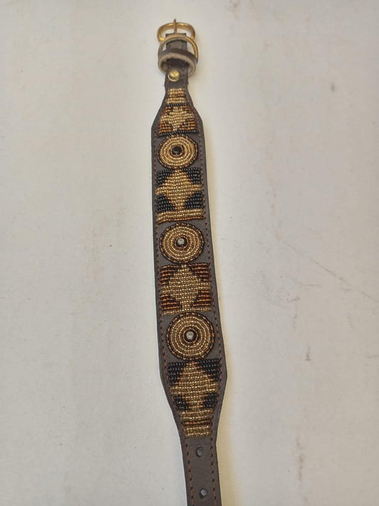 African Beaded Collar, Handmade Dog Collar , Maasai collar, Leather collar, Pet Gift, Christmas gift, Pet collar, Dog leash, Pet lead