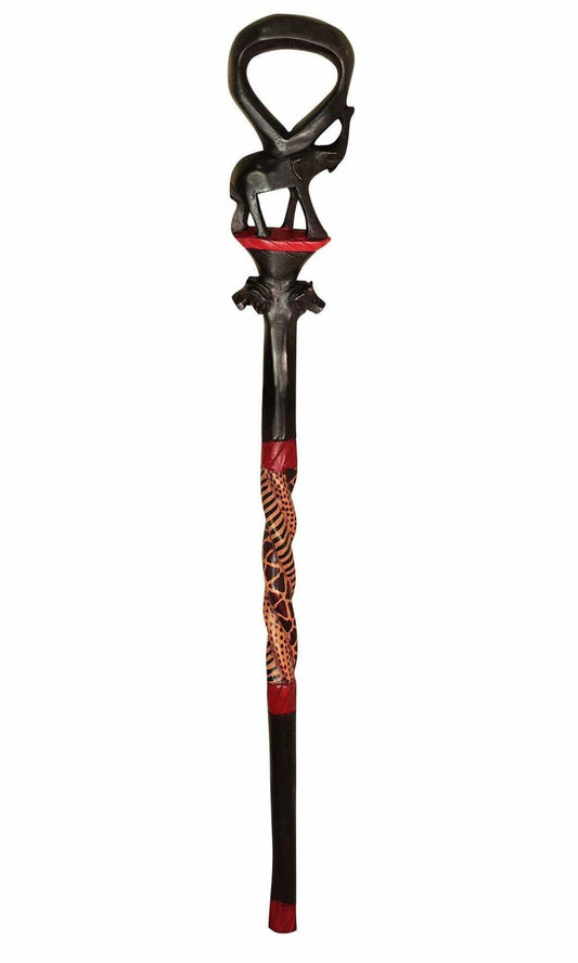 African wood Original Hiking Walking stick/Handmade Kenya Africa Mahogany Hardwood UnisexCane/Hand designed Cane/ Wooden walking stick