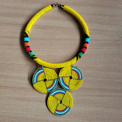 Boho Statement Jewelry/Colorful Seed Bead Necklace/Layered Necklace for Women/Gift for Her/Handmade Beaded Necklace/gift for women