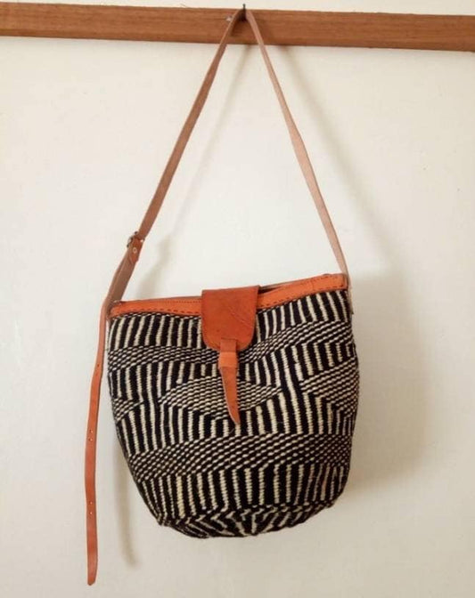 Handmade Woven Sisal Sling Bag - Boho Eco-Friendly Crossbody Bag | Sustainable Natural Fiber Purse | African Artisan Handcrafted Bag