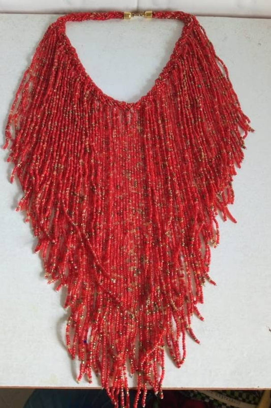 Boho Statement Jewelry/Colorful Seed Bead Necklace/Layered Necklace for Women/Gift for Her/Handmade Beaded Necklace/gift for women