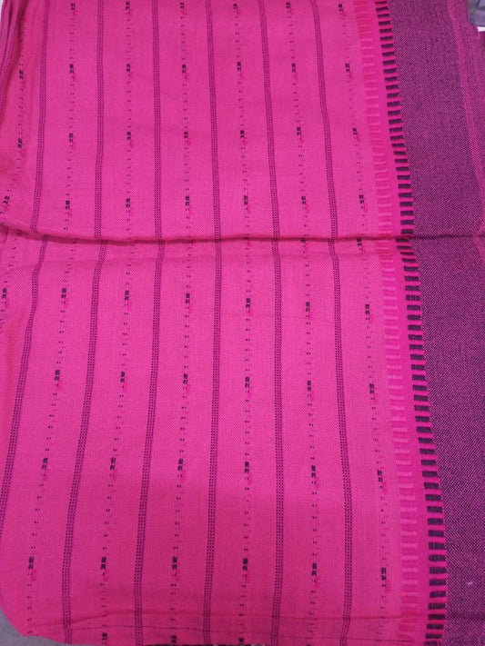 Authentic Maasai Shuka Blanket - Traditional African Tribal Wrap, pink  and white  Safari Blanket for Home Décor or Outdoor Adventures