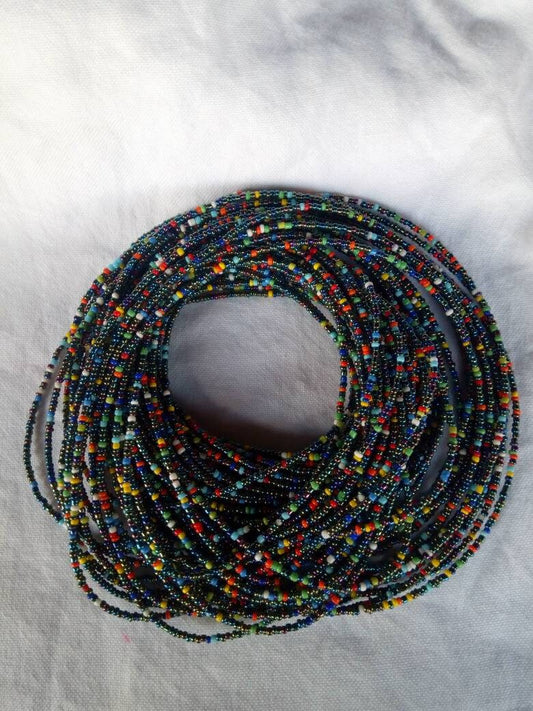 Handmade Waist Beads for Women/African Beaded Body Jewelry/Boho Style, Weight Loss, Belly Chain, Custom Size