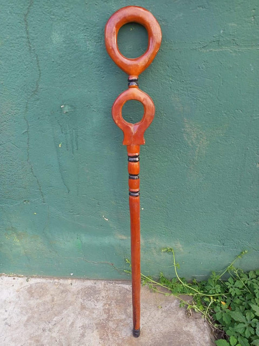 African wood Original Hiking Walking stick/Handmade Kenya Africa Mahogany Hardwood UnisexCane/Hand designed Cane/ Wooden walking stick