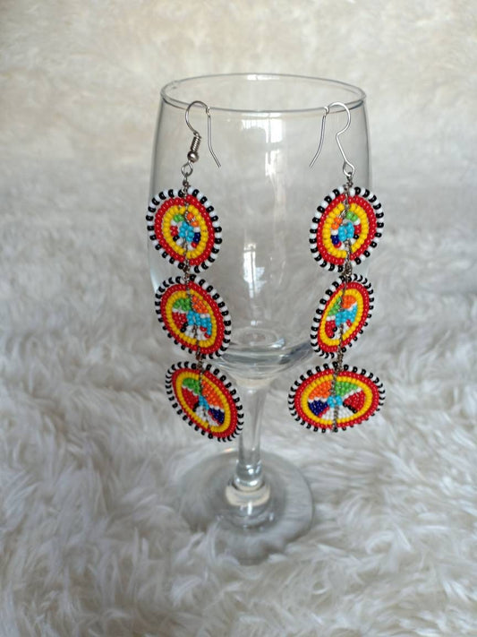 Beaded bead earrings,seed bead earrings,earrings with seed beads,handmade earrings,wholesale earringsgift for women