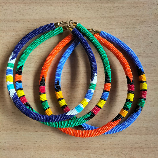 Boho Statement Jewelry/Colorful Seed Bead Necklace/Layered Necklace for Women/Gift for Her/Handmade Beaded Necklace/gift for women