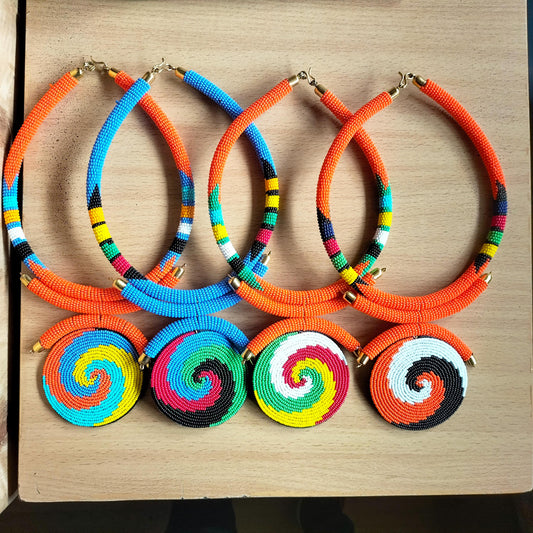 Boho Statement Jewelry/Colorful Seed Bead Necklace/Layered Necklace for Women/Gift for Her/Handmade Beaded Necklace/gift for women