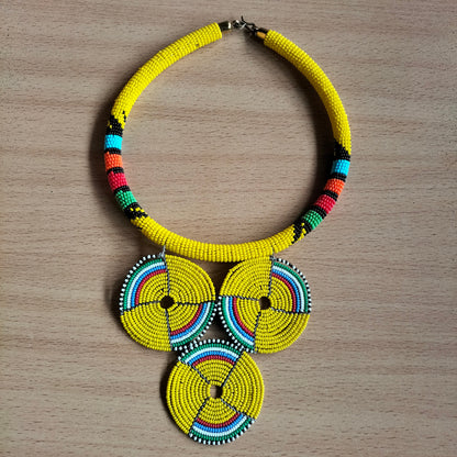 Boho Statement Jewelry/Colorful Seed Bead Necklace/Layered Necklace for Women/Gift for Her/Handmade Beaded Necklace/gift for women
