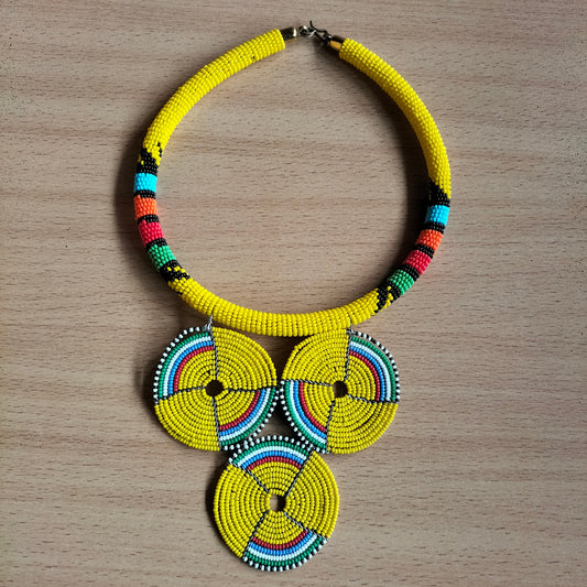 Boho Statement Jewelry/Colorful Seed Bead Necklace/Layered Necklace for Women/Gift for Her/Handmade Beaded Necklace/gift for women