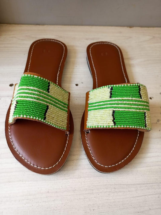 CUSTOMIZED African beaded sandals, summer sandals, Christmas gift for her,mom gift,beach sandals, leather sandals, mother's day gifts