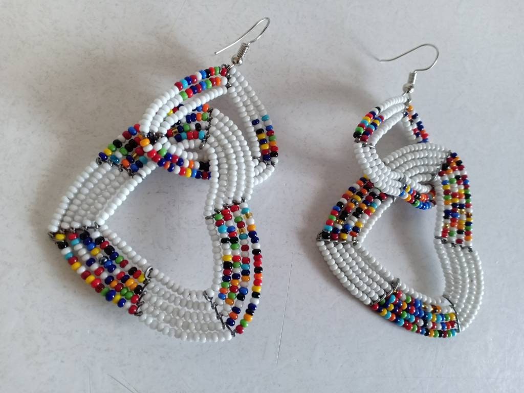 Beaded bead earrings,seed bead earrings,earrings with seed beads,handmade earrings,wholesale earringsgift for women
